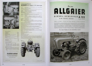 Bauer "Allgaier - Schlepper und Motorenprospekte" Allgaier Tractor-History 1998 (5465)